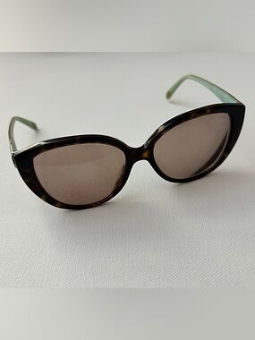 Tiffany & co. Tortoise shell Glass with blue accents
